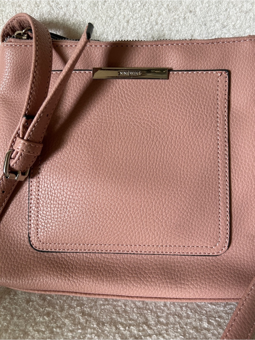 Nine West pink blush crossbody purse - Picture 2 of 6